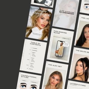 BUNDLE: WISPY LASH GUIDE PART 1-4 + EYE DESIGN EBOOK